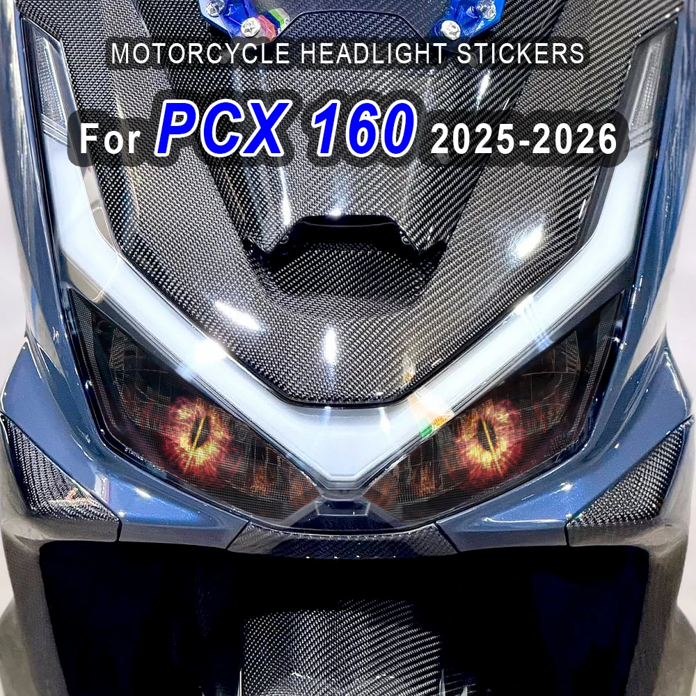

Motorcycle Head Light Protective Stickers Accessories For Honda PCX160 PCX 160 2025 2026 Waterproof Motorbike Headlamp Decals