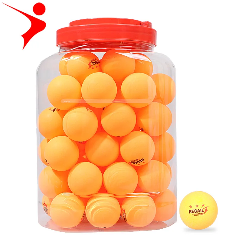 Three-star table tennis balls, 60 PCs in a bucket