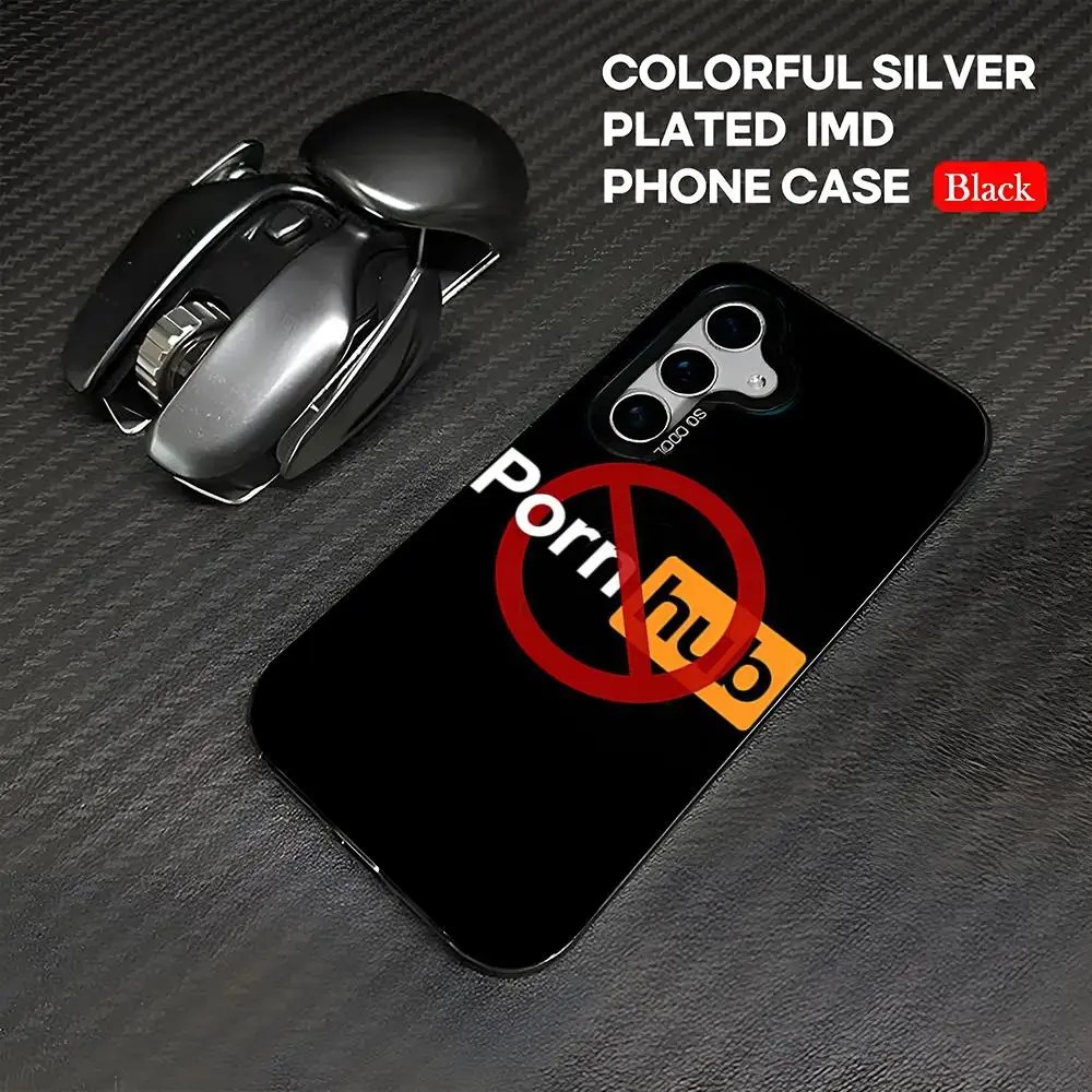 P-Porn-hubs-Tumble-P-Pornhubs Phone Case S25 Case IMD Colorful Phone Case Silver Cover Suitable For Amsung Galaxy S24 S23 S22 S