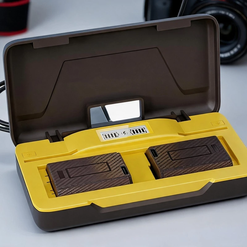 Portable Camera Battery Chargers Storage Case for NPFW50 ZVE10L A6400 A6000 A63 A7M2 Charging Box for Outdoor