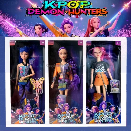 KPOP Demon Hunters HUNTR/X Anime Periphery Doll Decoración de escritorio Cheistmas Vacaciones Regalo de cumpleaños para amigos y amantes del anime