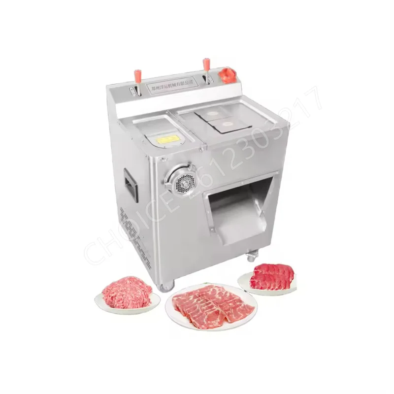 Commercial Stainless Steel Butchery Fresh Meat Cube Cutter Slicer Meat Cutting Machine Fully Automatic Commercial Meat Slicer