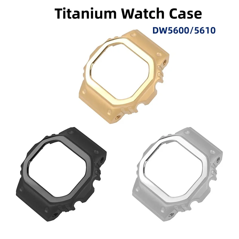 Легкий титановый корпус для часов Casio DW-5600 DW5600 GW-B5600 GW-M5610 DW5610, высококачественный однотонный корпус для часов с инструментами
