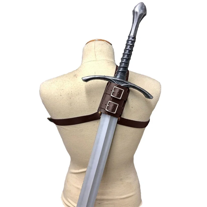 Medieval Shoulder Strap Espada Titular Bainha Bainha para Homens Adultos, Larp Cavaleiro Arma, Rapier Belt, Coldre Gear, Cosplay Traje