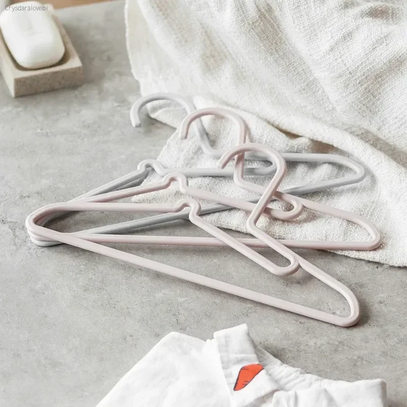 10PCS Kids Hangers Plastic Non Slip Design Multifunction Skirt T-shirt Drying Rack Baby Infant Toddler Cloth Storage Organizer