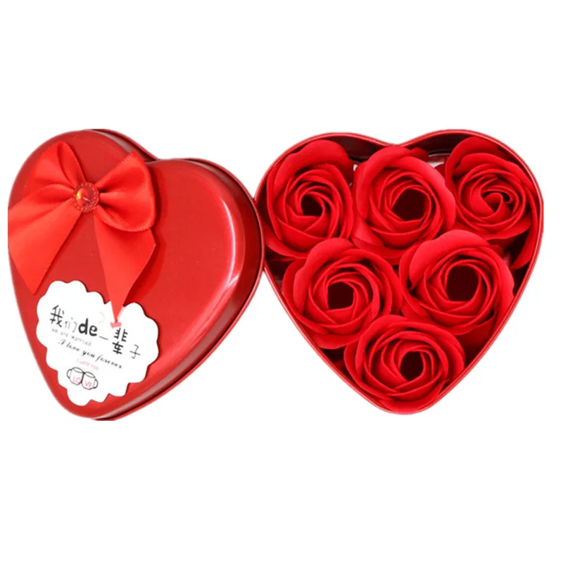 Boîte-cadeau parfumée en forme de cœur, pétale de corps, fleur de rose, Regina, poubelle, ours, fête de Léon, décoration de mariage, savoir, mariage, nouvel an