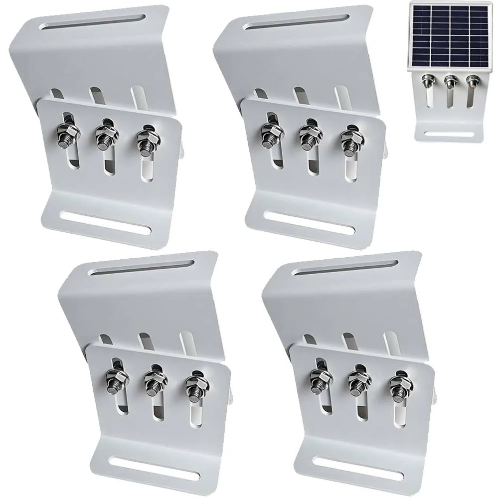 

Solar Energy Setup White L-shaped Mount Secure Installation For Solar Panels Solar Panel Mounting RV Roof Bracket
