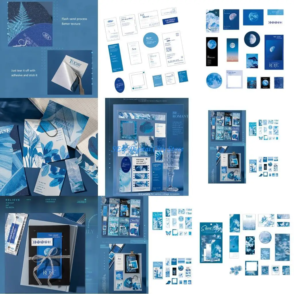 U75B Waterproof Decorative Sticker for Scrapbooking, Letters, Scrapbooking Sticker Scrapbook Accessories Artistic Sticker