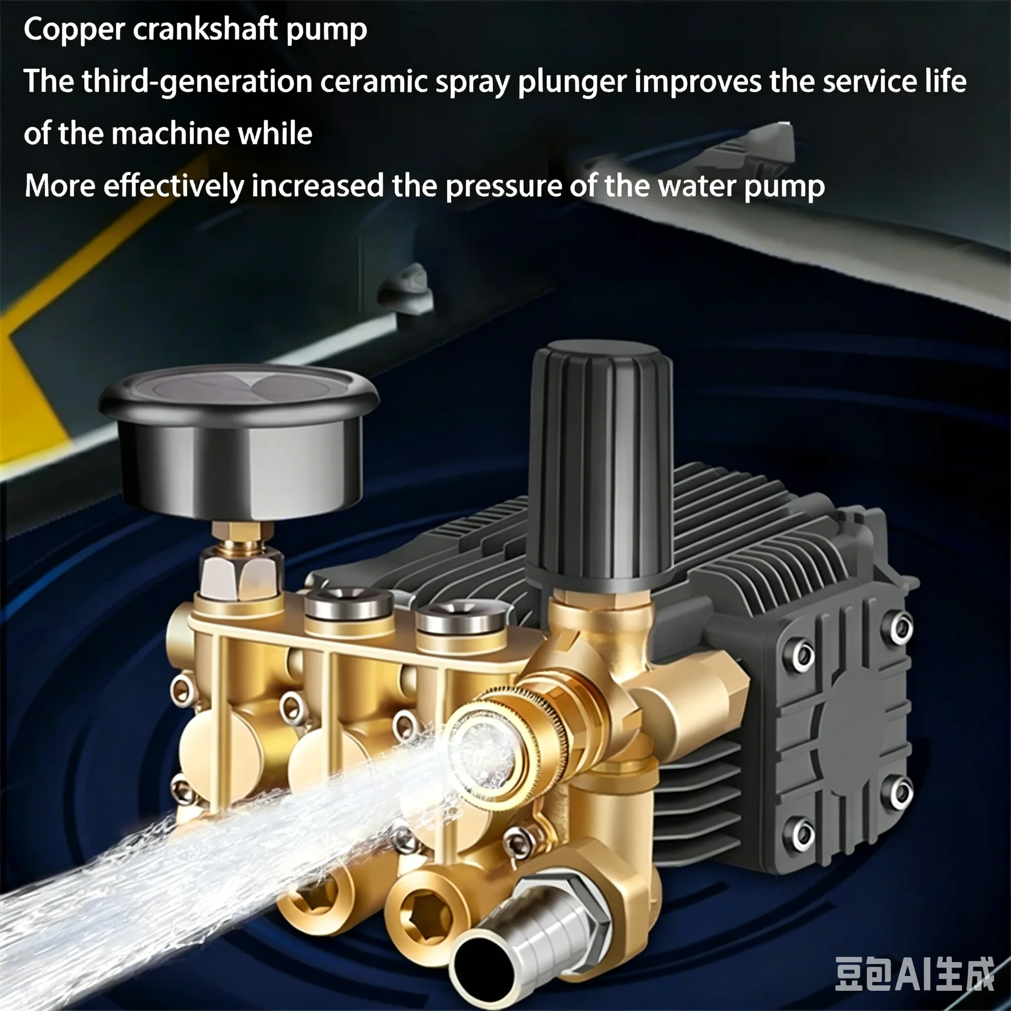 220V Sewer High-pressure Pipeline Dredging And Cleaning Machine Double Coil Pipe Cleaner Car Washing Machine