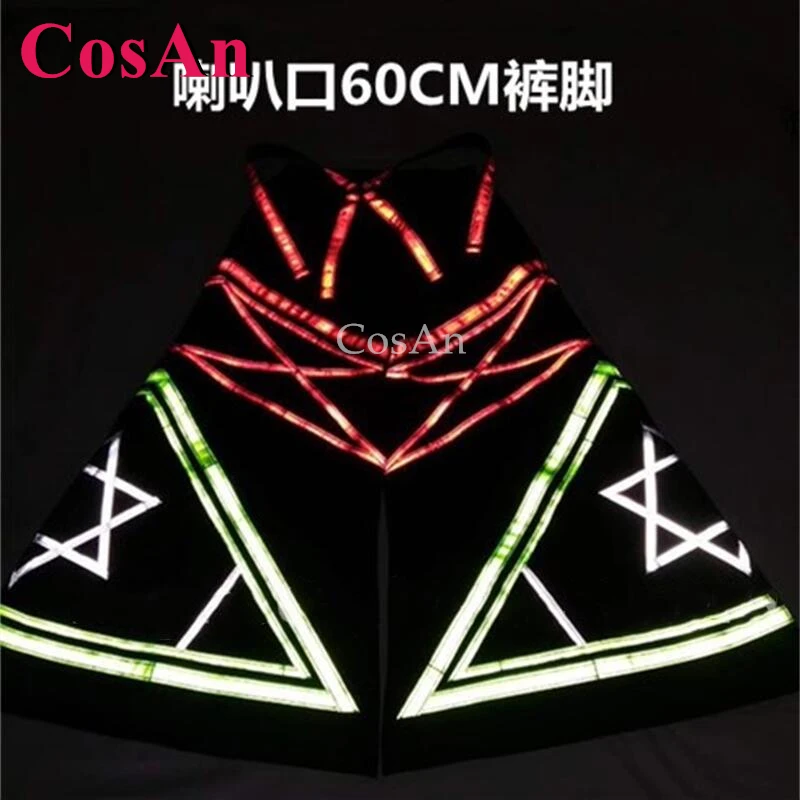 

CosAn Комбинация гексаграмм AUS Style Ghost Dance Брюки Melbourne Shuffle Брюки-клеш Яркие брюки со светоотражающим эффектом