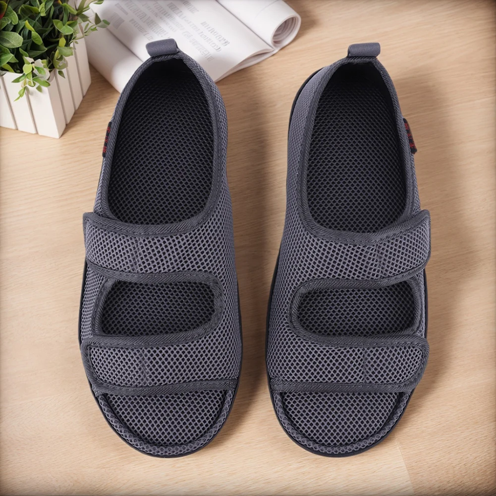 

Diabetic Sandals Breathable Wide Feet Swollen Shoes Anti-Slip Comfortable Walking Shoes for Elderly Swelling Sensitive Feet