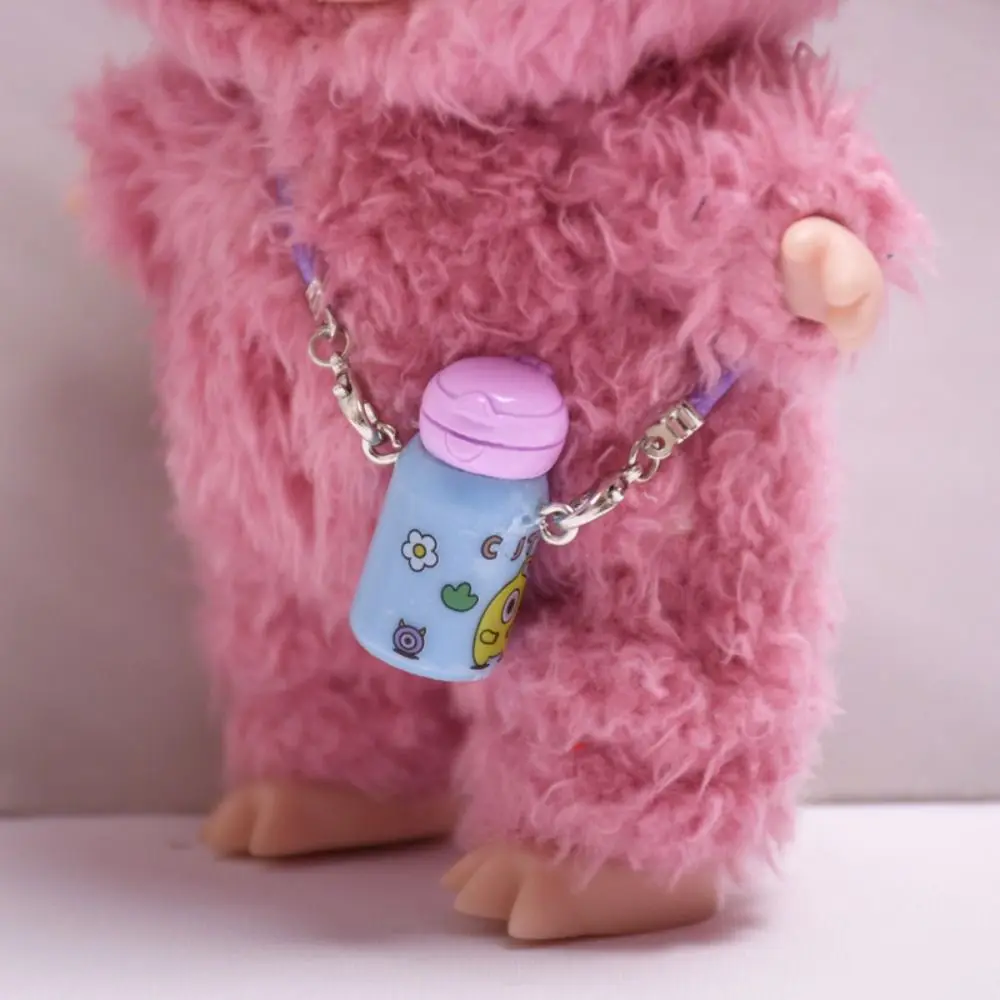 Model czajnika Labubu kapelusz dla lalki Mini kapelusz Mini Labubu kubek na wodę Kawaii domek dla lalek miniaturowe akcesoria dla lalek czajnik