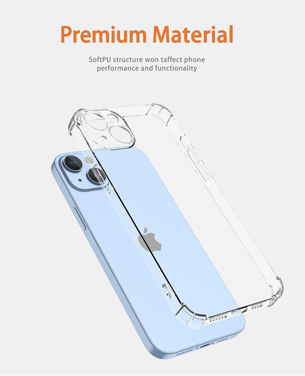 LUXURY SILICONE SOFT CASE FOR XIAOMI POCO F6 F5 F4 F3 X6 X5 X4 X3 M6 M5 M4 PRO GT TRANSPARENT CLEAR SHELL SHOCKPROOF BACK COVER