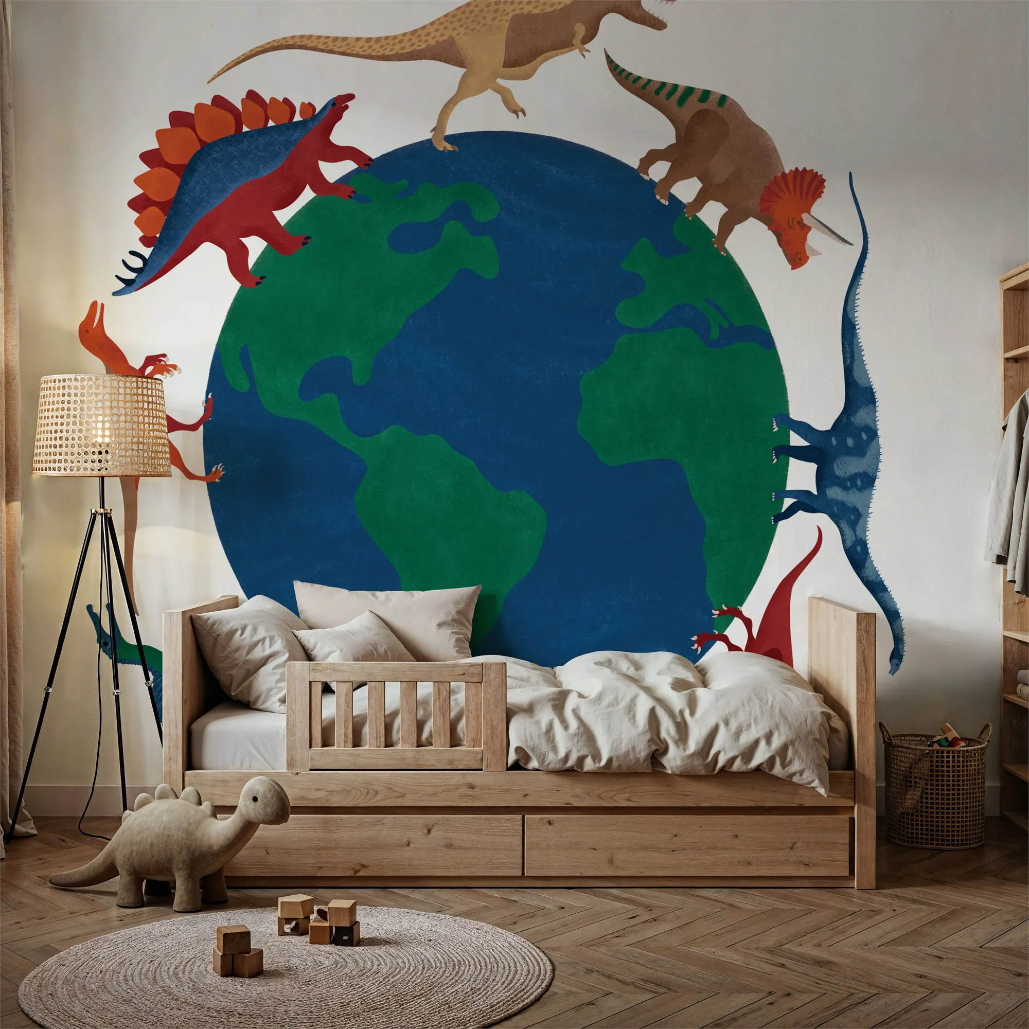 When Dinosaurs Roamed Custom Wallpaper Wall Mural for Living Room