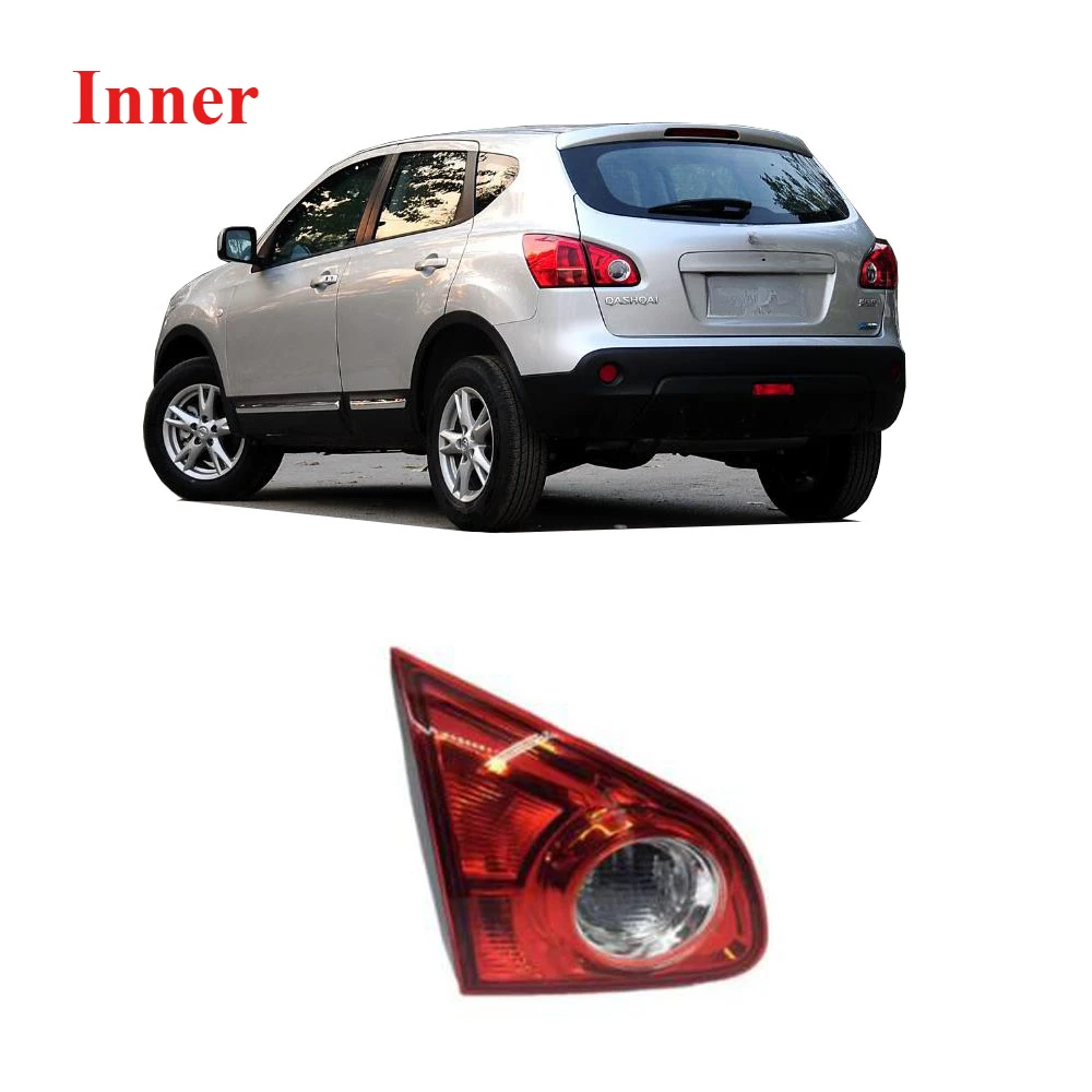 1 Piece Tail Light For Nissan Qashqai Dualis J10 2008 2009 2010 2011 2012 2013 2014 2015 Rear Lamp No Bulb Only Inner