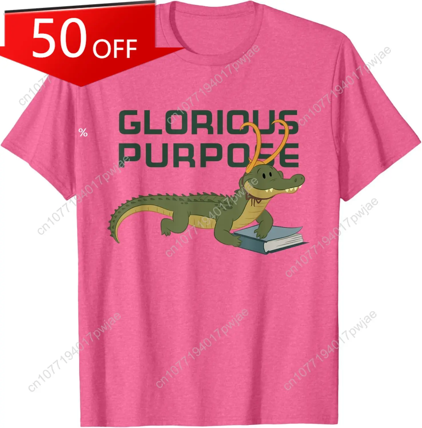 

Marvel Loki Alligator Loki and Book Glorious Purpose T-Shirt