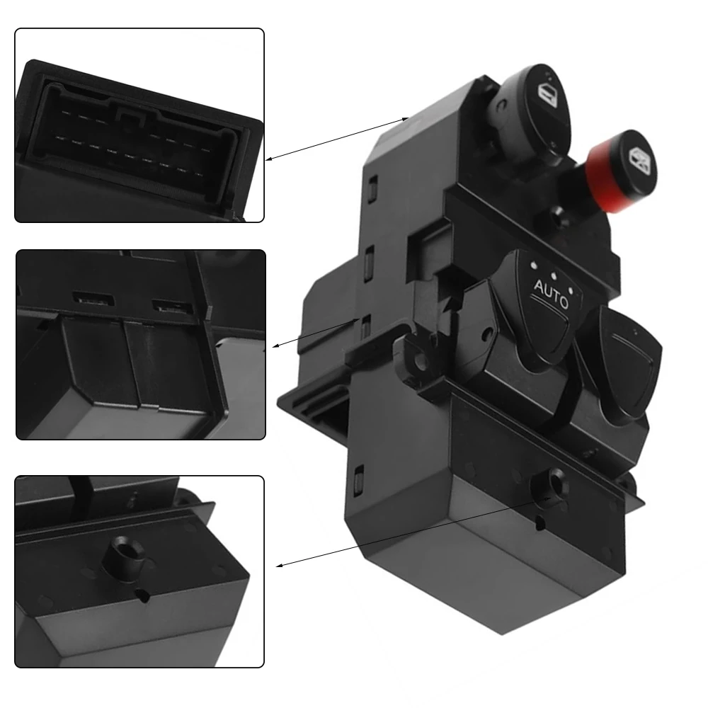 Honda Civic 2006 2007 2008 2009 2010 2011 16 핀이있는 앞 좌측 운전자 측 파워 윈도우 리프트 스위치 35750-SVA-A11