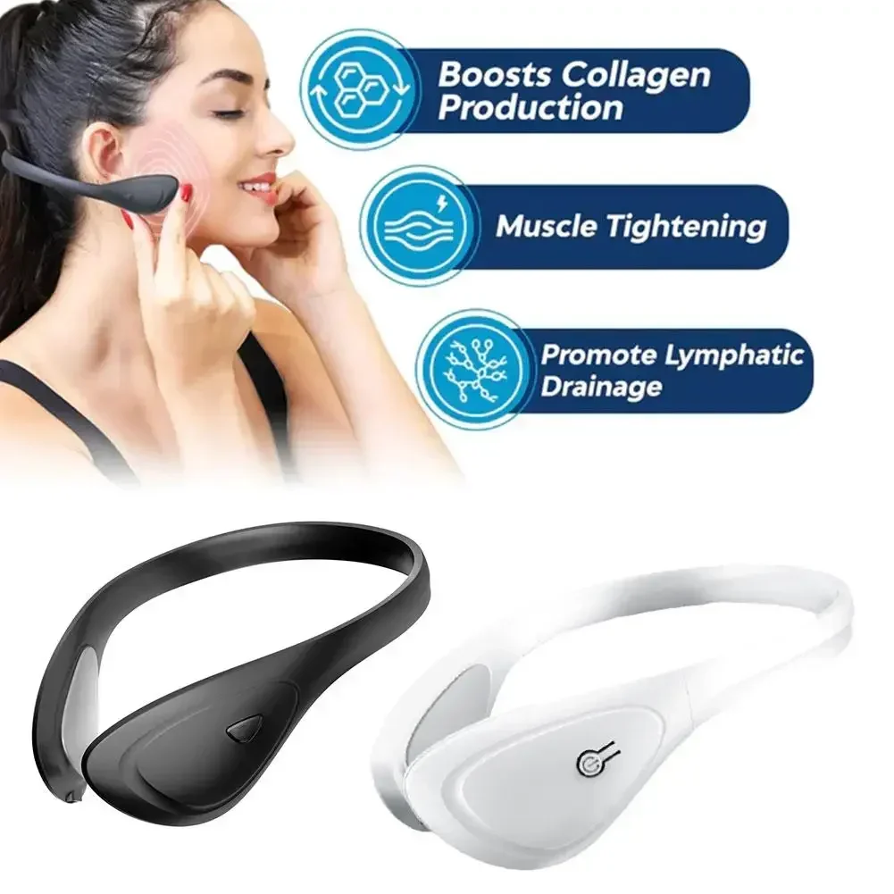 Facial massager, face mask lifting, micro current electric V-face device, home beauty device, EMS facial slimming device