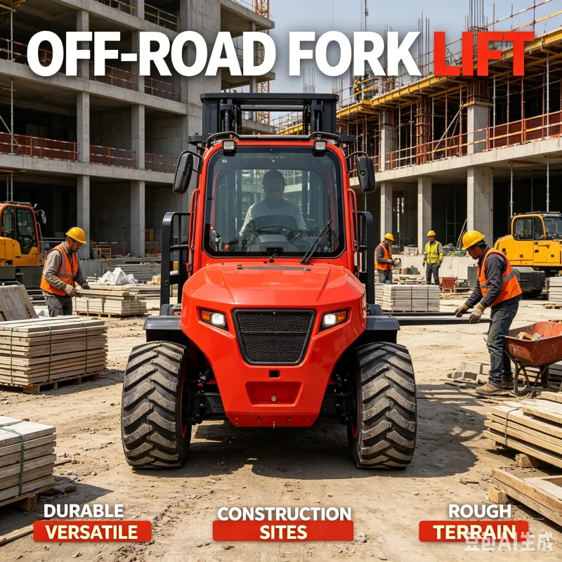 Commercial 4wd Forklift Supplier For United States Global Construction And Mining Industries With Diesel Hydraulic Drive