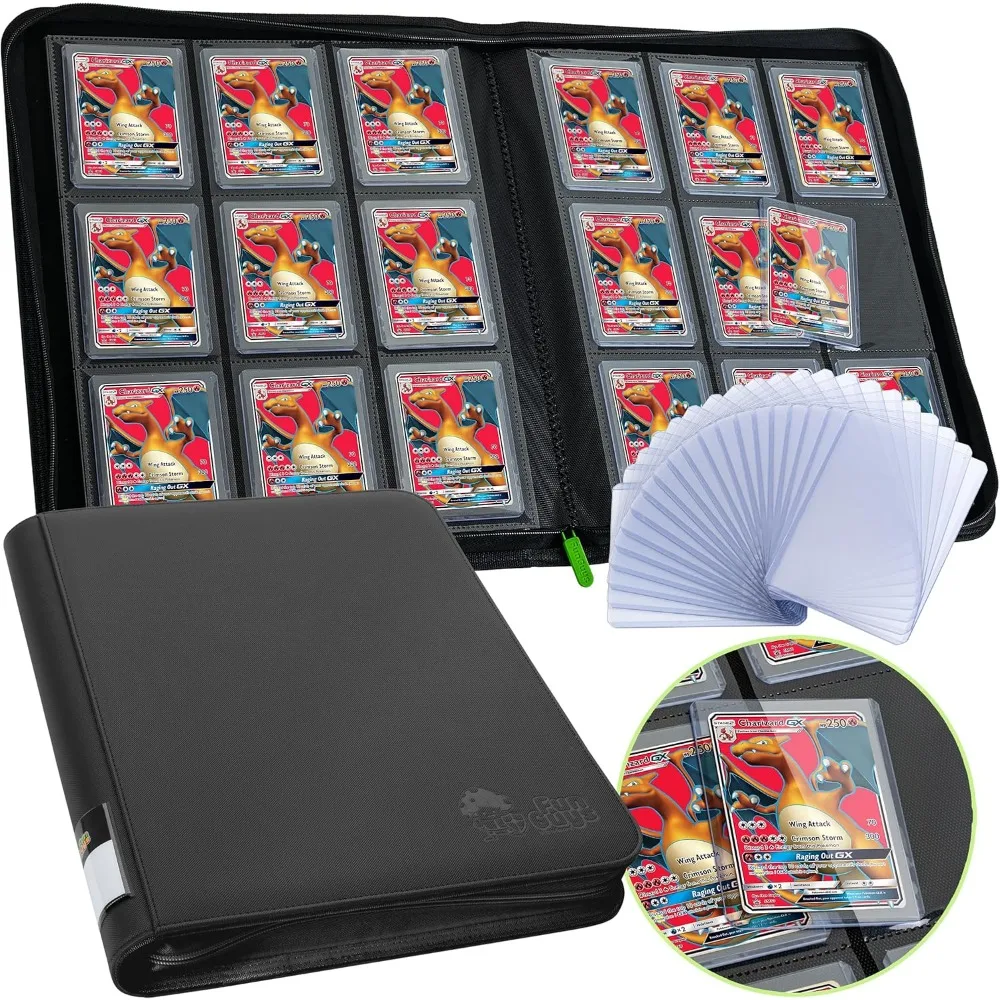 

Toploader Binder Trading Card Storage 252 Pocket 9 Page Collection Album for Yugioh MTG TCG