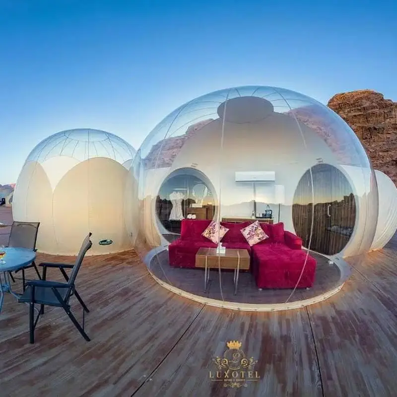 

Bubble Dome Tent Transparent 1 Piece Trade Assurance Customized Sunny Blower+repair Kits+package Bag Backyard Customized Color
