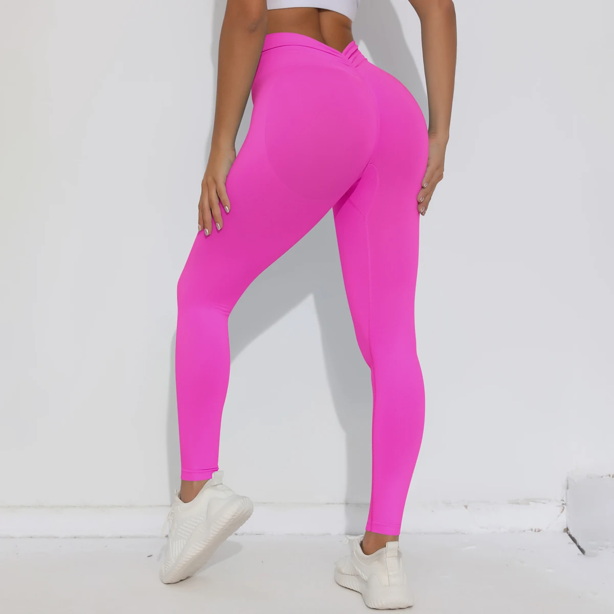 Fitness Elastic Yoga Pants Yoga Leggings Pants Seamless High Waist Tummy Stretch Athletic Women Sexy Pants