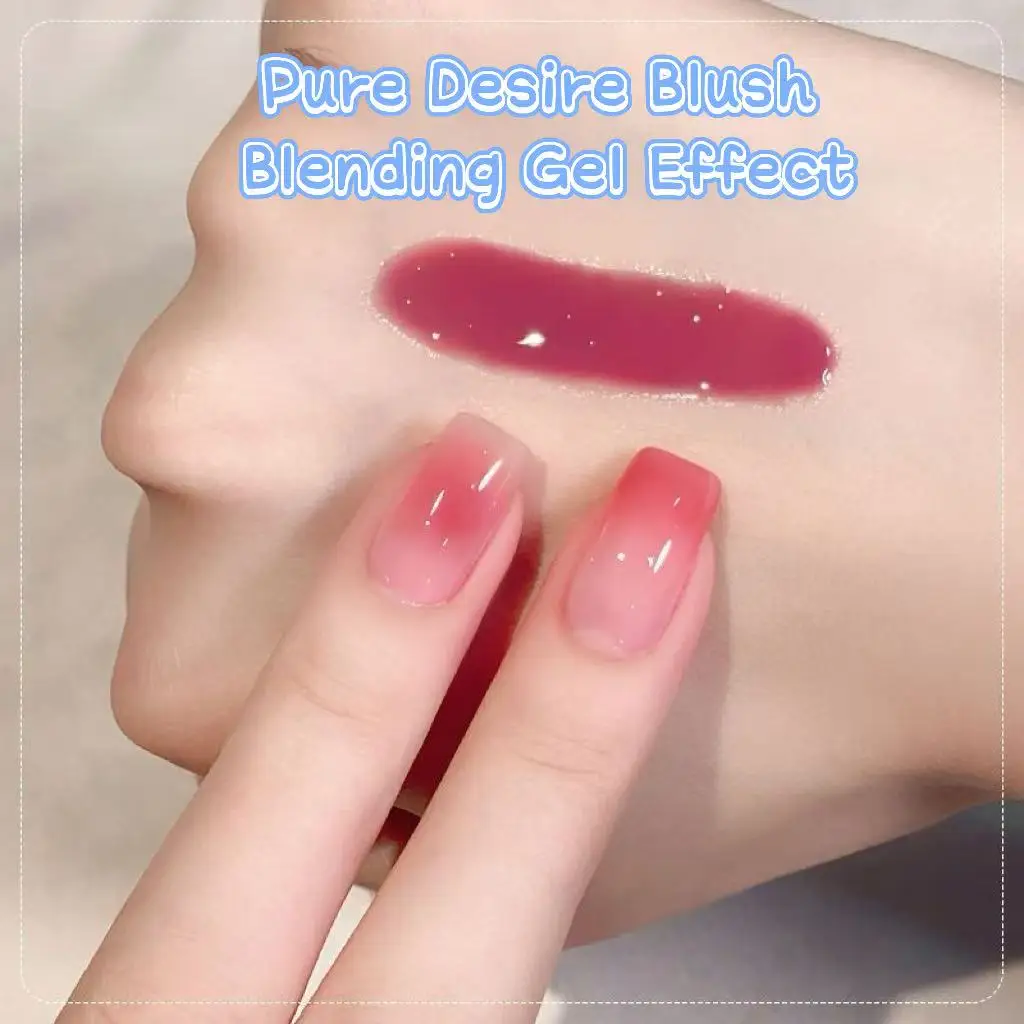 SMQ 12ML Spring Nails Pure Desire Blush Jelly Gel Nail Polish Whitening Ice-clear Nude Nail Polish Pink Nails