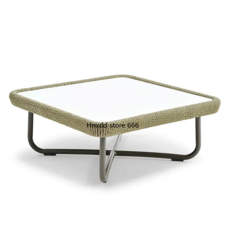 Outdoor-Sofa Innenhof Rattan Stuhl Kombination