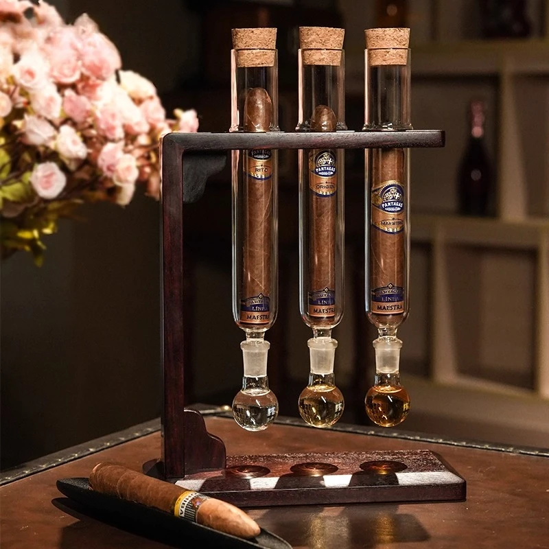 Cigar care incense tube, red sandalwood mellow moisturizing box, moisture-proof cigar cabinet medieval gift