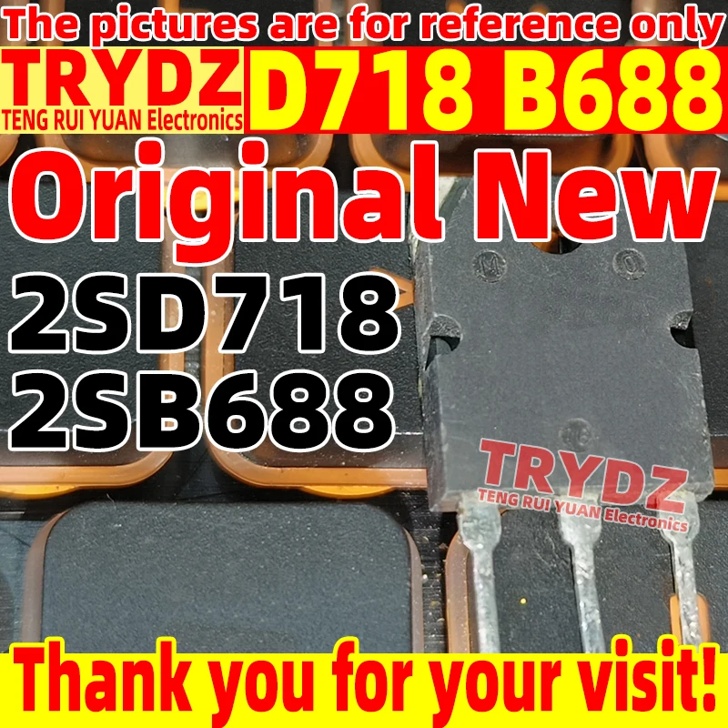 5-1 Pairs Original New 2SB688 2SD718 B688 D718 TO-3P