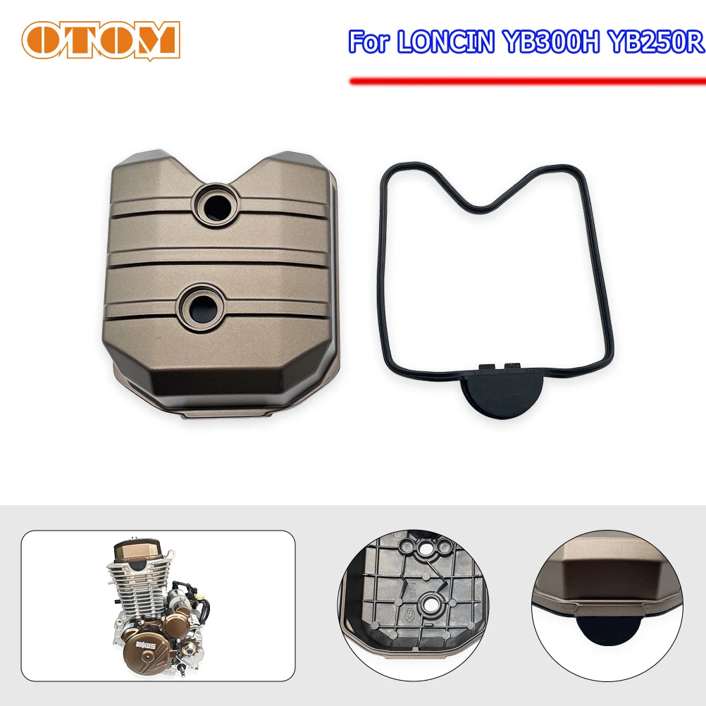 OTOM غطاء رأس الأسطوانة الألومنيوم ل LONCIN KEWS K23 YB300H YB250R محرك دراجة نارية غطاء رأس الأسطوانة طوقا على الطرق الوعرة الحرس #1