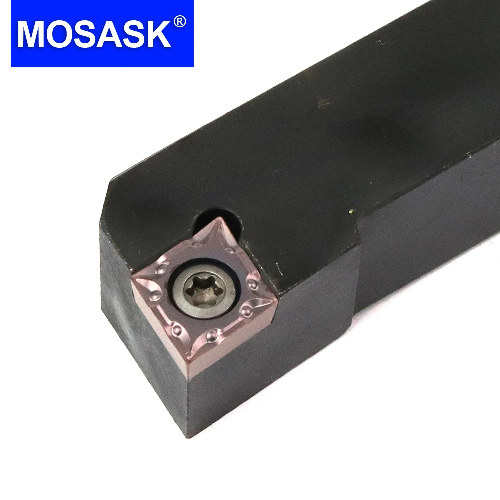 MOSASK SCLCR 공구 홀더, CNC 선반 외부 터닝 공구 홀더, 텅스텐 카바이드 인서트, 20mm, 16mm, 25mm, 12 mm 머시닝 커터