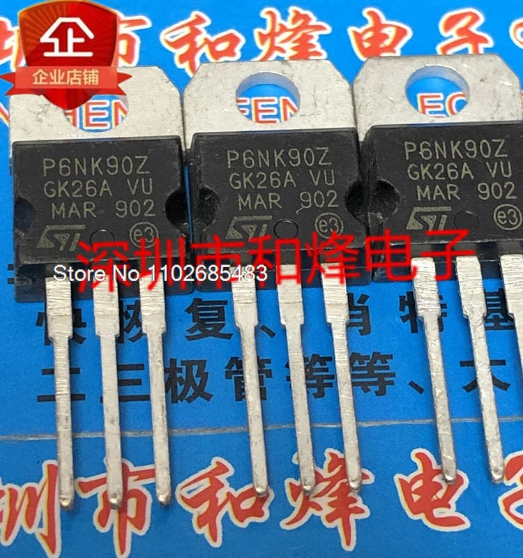 

（10PCS/LOT）P6NK90Z STP6NK90Z TO-220 MOS 900V 5.8A