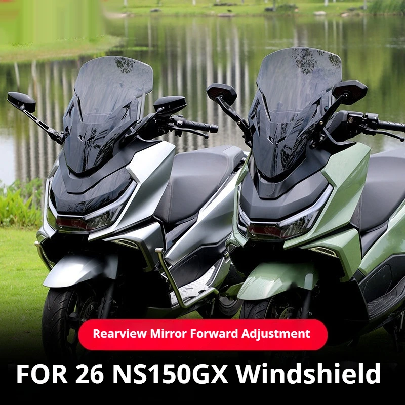 For 2026 Sundiro-Honda NS150GX JINQILONG Forza Style Windscreen Mirror Relocation Bracket Parabrisas moto