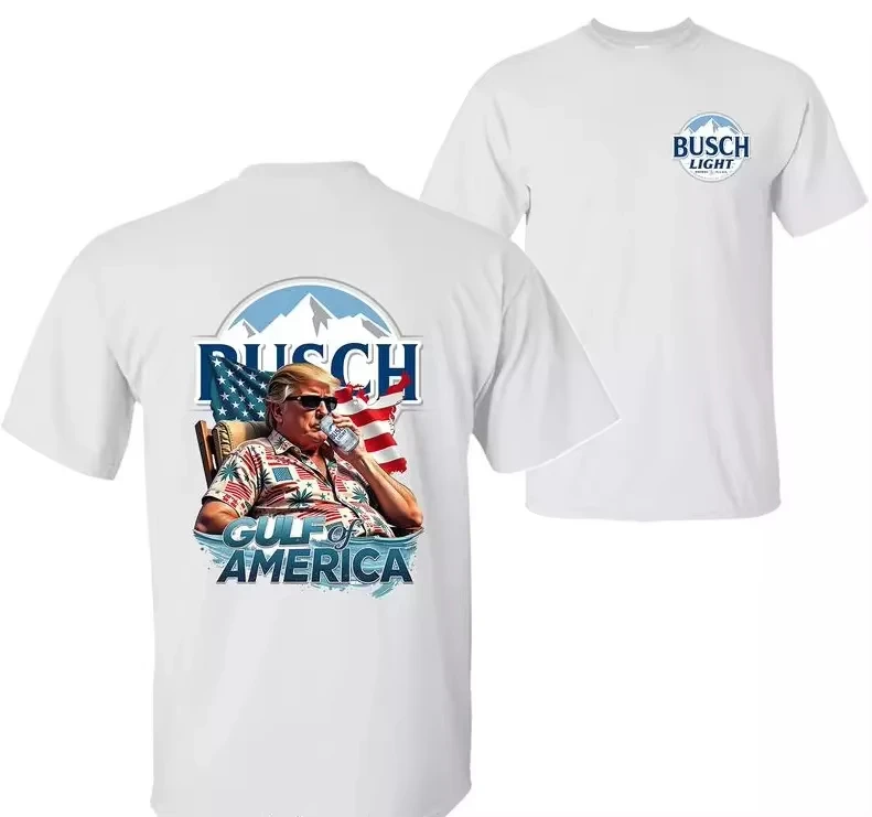 

Bus ChlightT Shirt US Gulf Beer Trump Relax 2-Side Printed Shirt_ High-end Luxury Unisex Top Gorra Honda