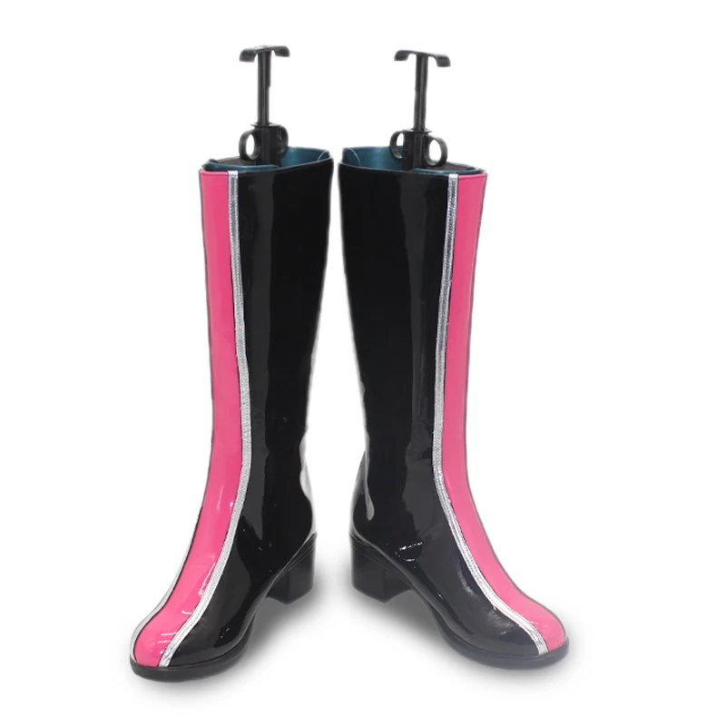 Anime Film Dämon Hunters Rumi Cosplay Schuhe Stiefel Schwarz PU Leder Stiefel Für Frauen Männer Halloween Karneval Party Requisiten Jede Größe