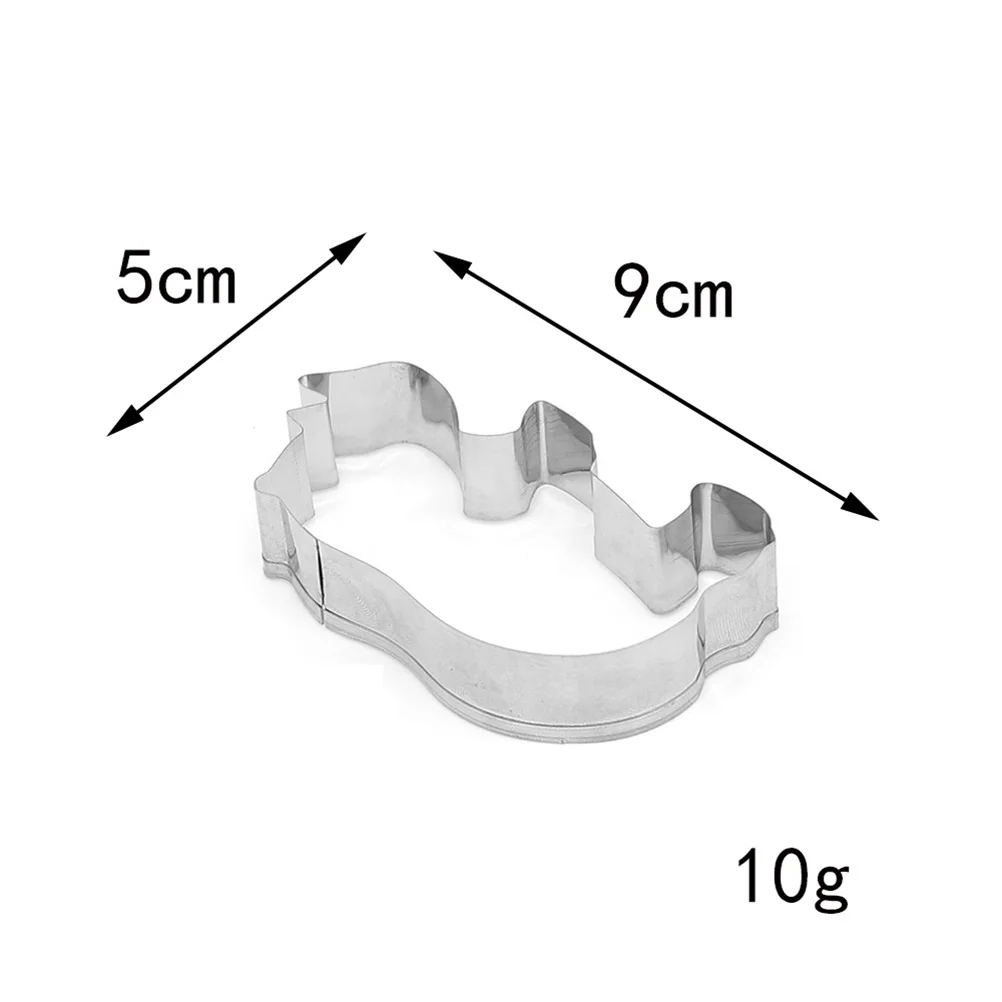 

6Pcs Rhinoceros Cookie Cutters Stainless Steel Baking Mold for Cake Chocolate Pancake DIY Biscuit Mold