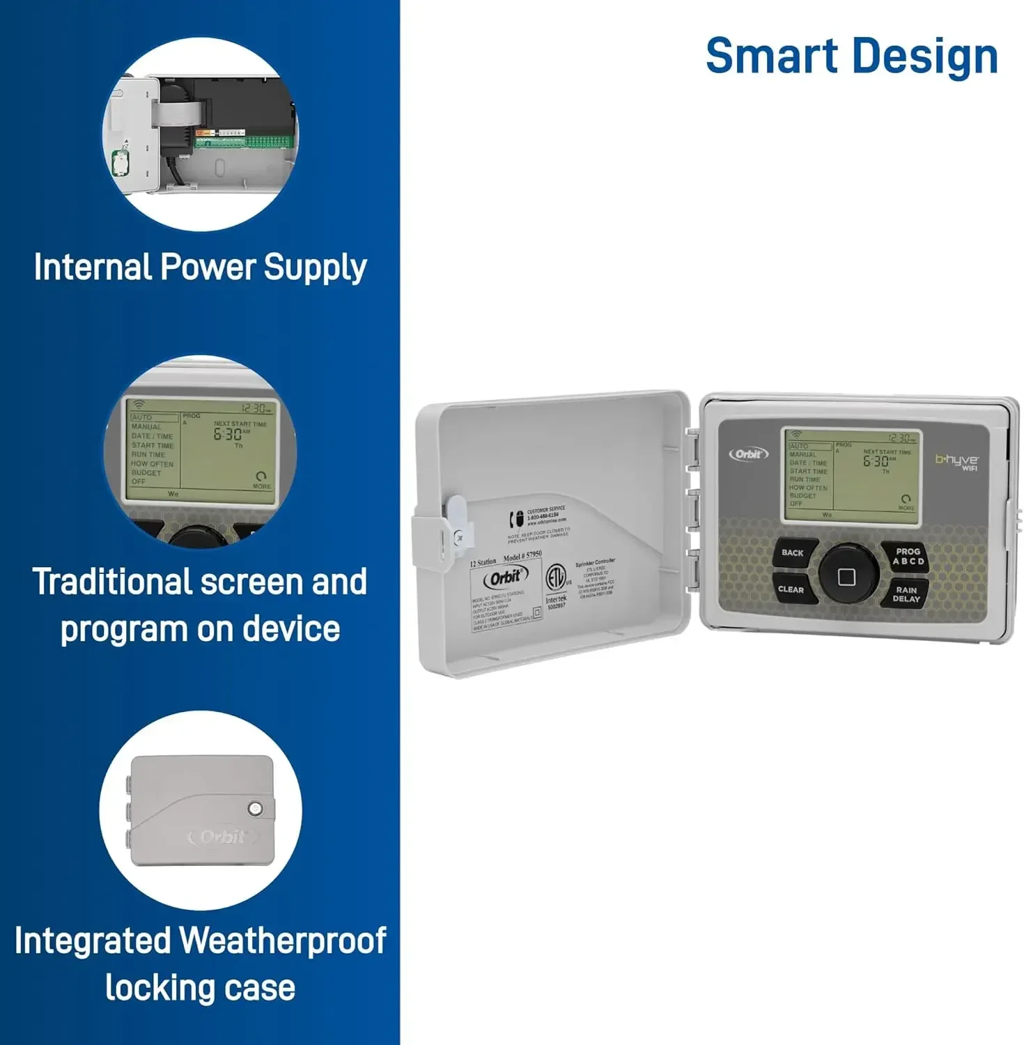 Imagem -05 - B-hyve-smart Sprinkler System Controller Wifi Interior Exterior Estações Compatível com Alexa 57946