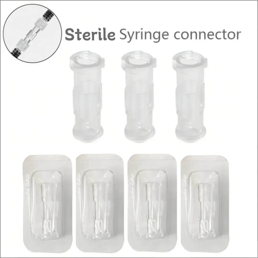 10-1000PCS Medical Sterile Luer Syringe Connector Leak Proof Double Helix Pneumatic Parts PP Plastic Transparent coupler