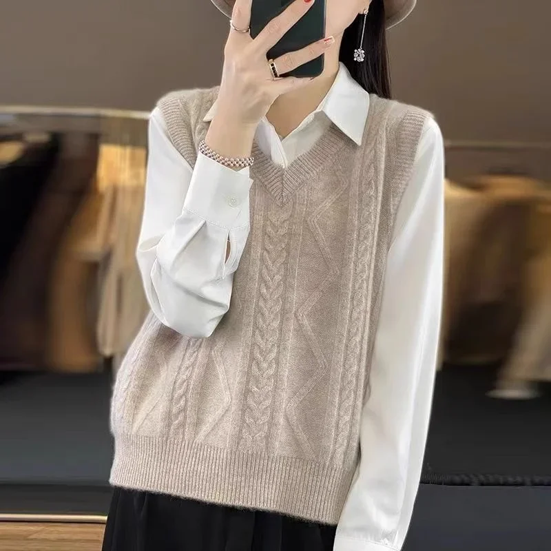 Sweatervesten Dames V-hals Vintage Effen Tender Herfst Uitloper Seguridadты Ж Diego Diego Diego Mujerre Jepе Y2k Vrouw Daniël Maga Mode Warm