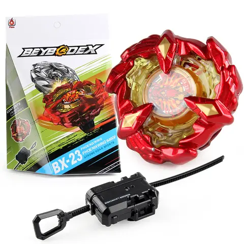 BX-23 Phoenix Wing Booster Starter with Ripcord Launcher Set BEY X Gyro Spinning Toy Battle Top Gift