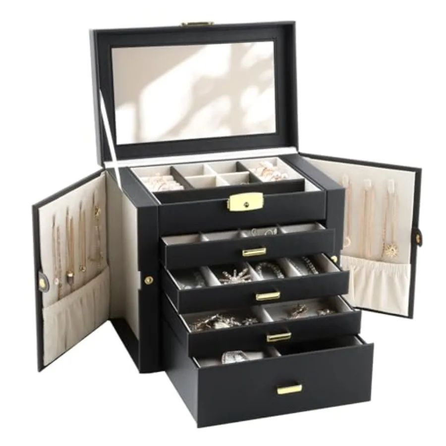 Jewelry Box for Women Jewelry Organizers Box Large Jewelry Storage Box for Girls Jewelry Holder Organizers Gift for Valentine's
