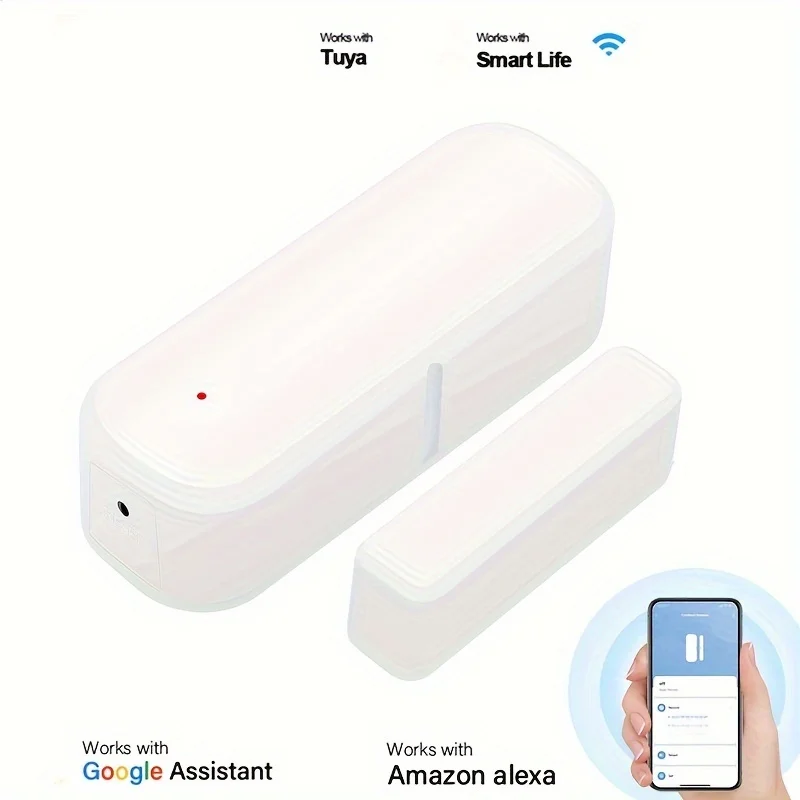 Smart WiFi Door Window Sensor Alarm Beep Alarm Siren Tuya 2.4G WiFi Sensor Wireless Control by APP Smart Home