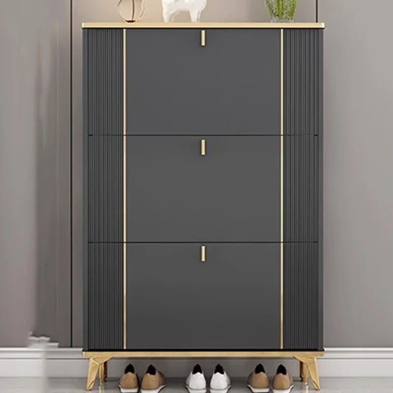 Minimalist Bathroom Drawer Shoe Rack Friendly Vertical Narrow Wall Living Room Personal Storage Shoe Rack Cube Zapatera