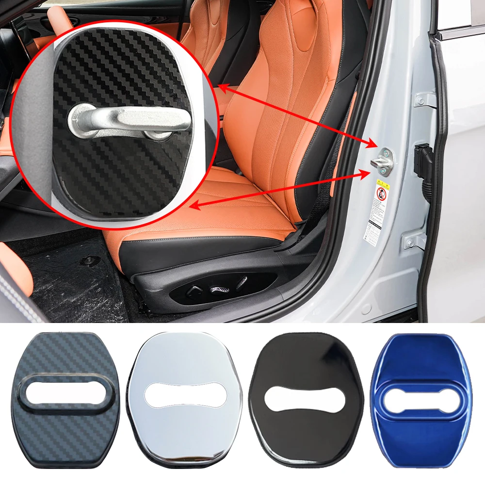 Capa Protetora para Fechadura de Porta de Carro para BYD Dolphin Plus, Seal 5, 06, 07, 8, Seal U, Atto 1, SeaLion 5, 6, 7, 8, Racco - Acessórios Automotivos