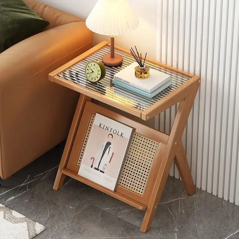 sofa side table,small tea  coffee table, Changhong glass small apartment creative corner table side table very practical