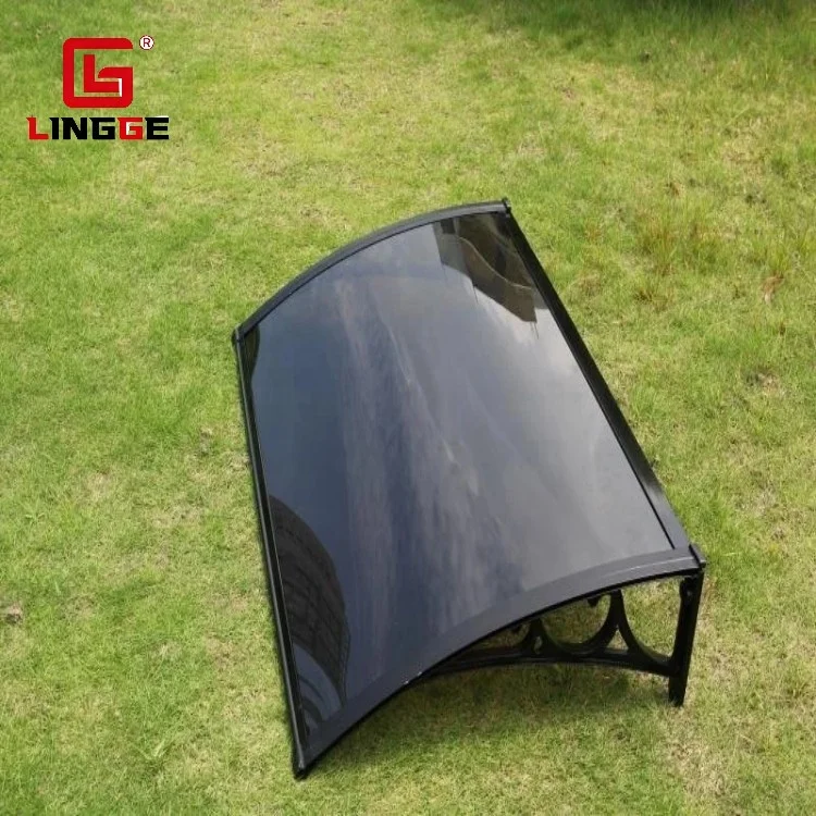 Factory direct sales Outdoor Simple Style Aluminum Frame Supporting Canopy Polycarbonate Sheet Sunshade Window Awning