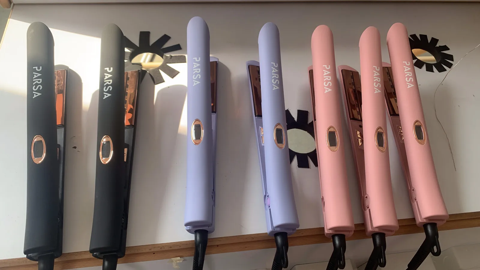 Professional High Quality Electric Hair Iron LCD Display  Technology 2 in 1 Flat Iron Curler for Outdoor Use