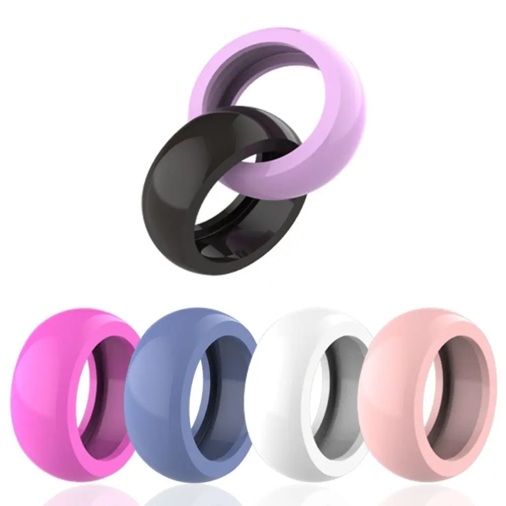 4Pcs Silicone Smart Ring Protective Case Elastic Anti-Scratch Silicone Cover Sweat-resistant Accessories for Samsung Galaxy Ring