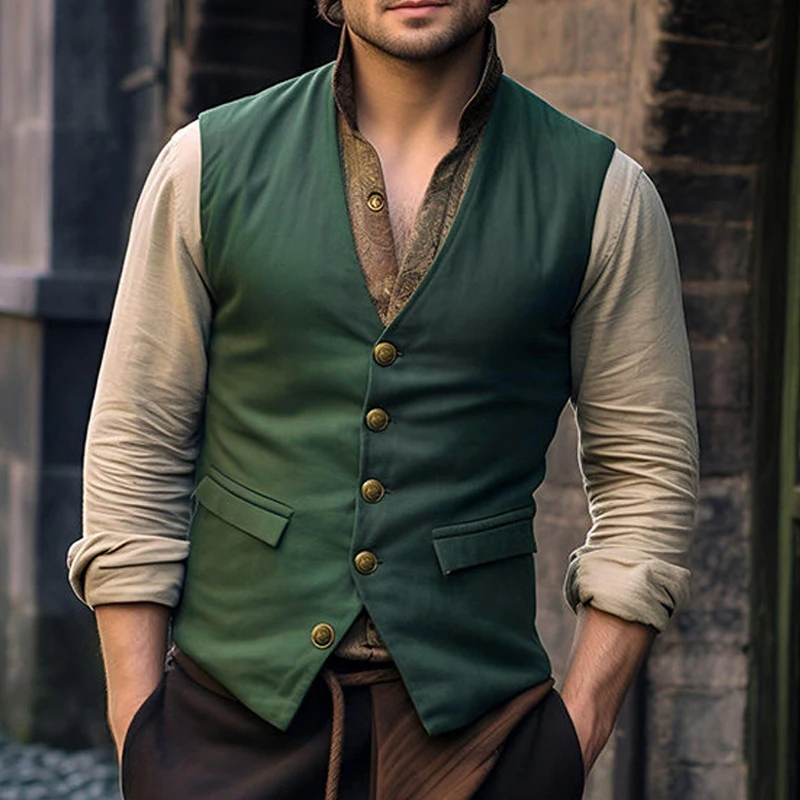 

Мужской костюм, жилет, однотонный однобортный жилет без рукавов с v-образным вырезом в стиле ретро, официальный жилет, смокинг, жилеты